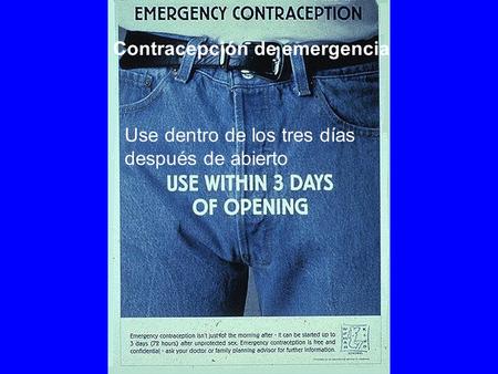 Contracepción de emergencia
