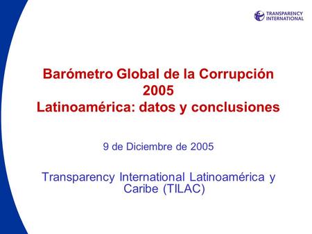 Barómetro Global de la Corrupción Latinoamérica: datos y conclusiones