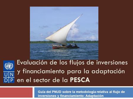 Evaluación de los flujos de inversiones y financiamiento para la adaptación en el sector de la PESCA Guía del PNUD sobre la metodología relativa al flujo.