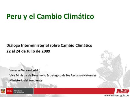 Peru y el Cambio Climático
