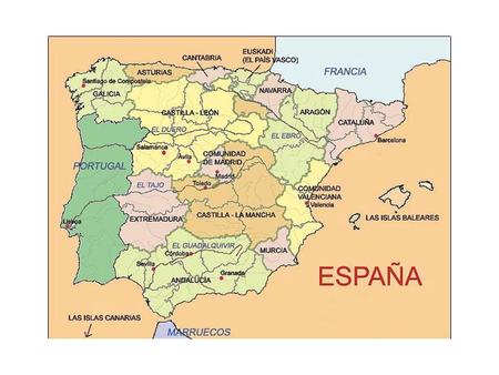 En este mapa de España están indicadas las 17 autonomías.