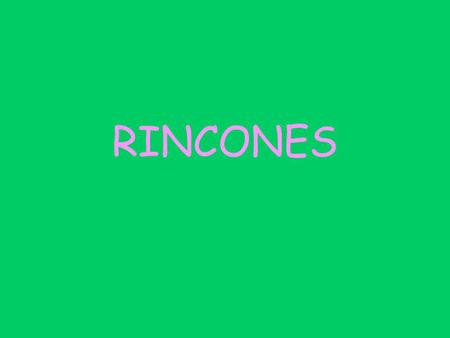 RINCONES.