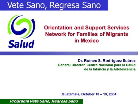 Orientation and Support Services Network for Families of Migrants