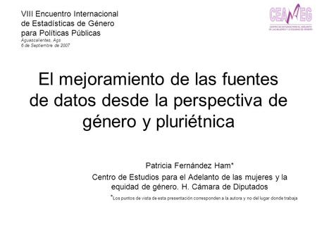 Patricia Fernández Ham*
