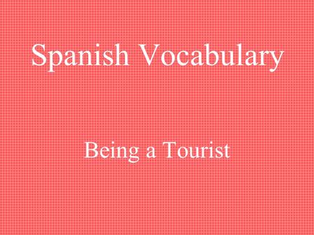 Spanish Vocabulary Being a Tourist el cajero automático ATM.