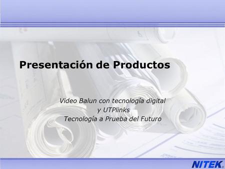Presentación de Productos