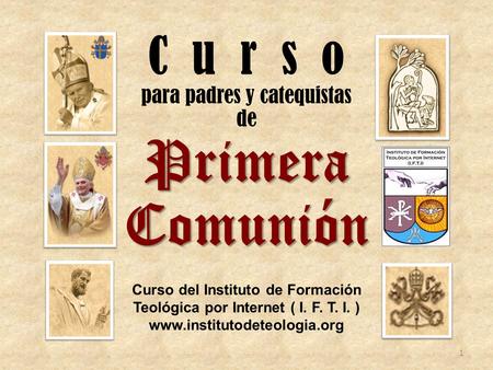 C u r s o para padres y catequistas de Primera Comunión