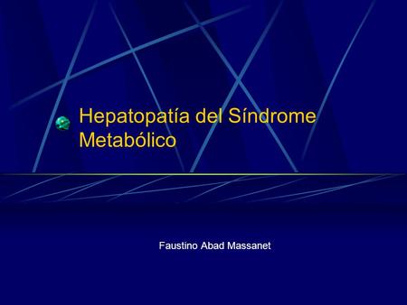 Hepatopatía del Síndrome Metabólico
