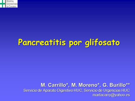 Pancreatitis por glifosato