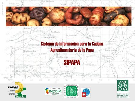 Sistema de Información para la Cadena Agroalimentaria de la Papa SIPAPA.