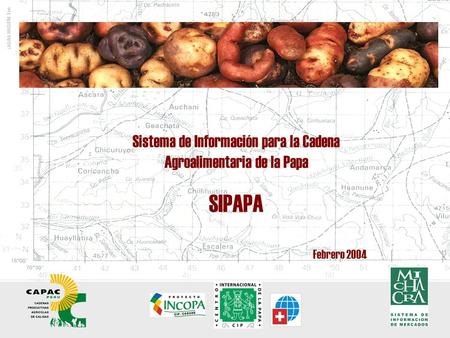 Sistema de Información para la Cadena Agroalimentaria de la Papa SIPAPA Febrero 2004.