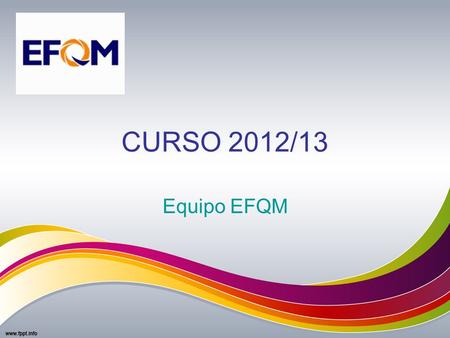 CURSO 2012/13 Equipo EFQM.