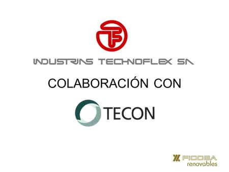 COLABORACIÓN CON. TECHNOFLEX INDUSTRIAS TECHNOFLEX (empresa participada al 100% por FICOSA International, S.A.) debido a la situación del mercado de la.