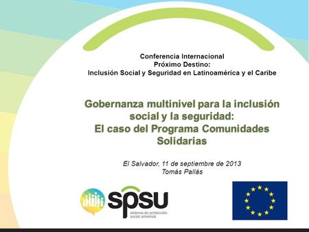 Gobernanza multinivel para la inclusión social y la seguridad: