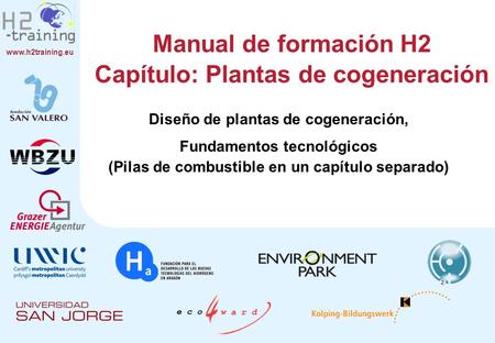 Manual de formación H2 Capítulo: Plantas de cogeneración