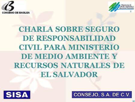 CHARLA SOBRE SEGURO DE RESPONSABILIDAD CIVIL PARA MINISTERIO DE MEDIO AMBIENTE Y RECURSOS NATURALES DE EL SALVADOR.