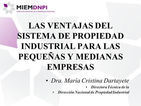 Dra. María Cristina Dartayete Directora Técnica de la