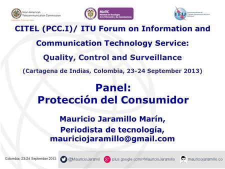 Panel: Protección del Consumidor