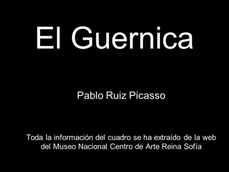 El Guernica Pablo Ruiz Picasso