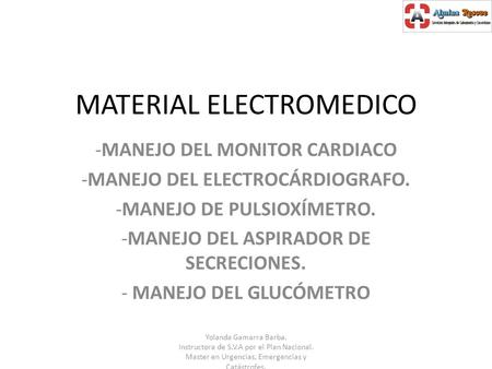 MATERIAL ELECTROMEDICO