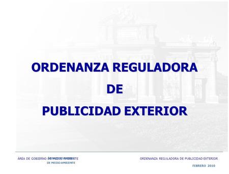 ORDENANZA REGULADORA DE PUBLICIDAD EXTERIOR