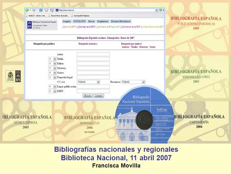Bibliografías nacionales y regionales