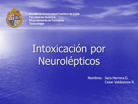 Intoxicación por Neurolépticos
