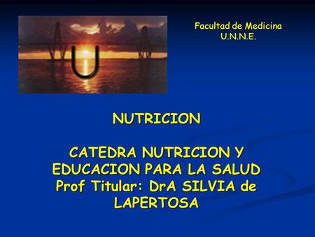 CATEDRA NUTRICION Y EDUCACION PARA LA SALUD