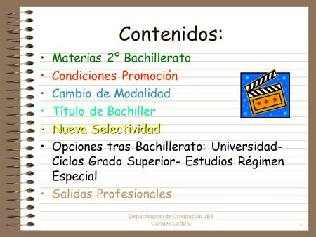 Departamento de Orientación. IES Carmen Laffón.