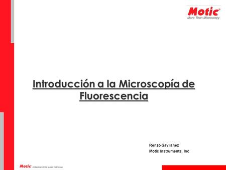 Introducción a la Microscopía de Fluorescencia