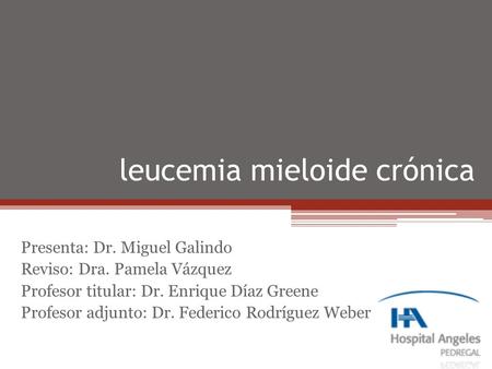 leucemia mieloide crónica