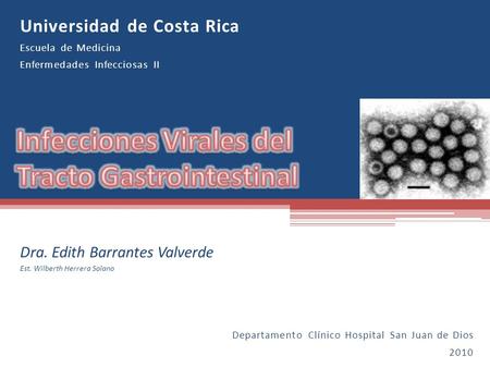 Infecciones Virales del Tracto Gastrointestinal