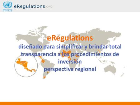 ERegulations diseñado para simplificar y brindar total transparencia a los procedimientos de inversión perspectiva regional.