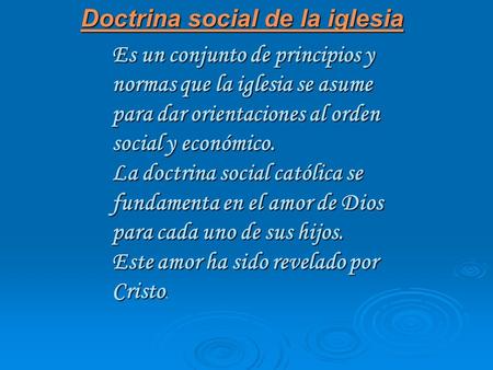 Doctrina social de la iglesia