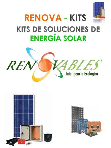 KITS DE SOLUCIONES DE ENERGÍA SOLAR