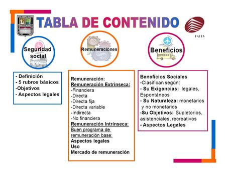 TABLA DE CONTENIDO Beneficios Seguridad social - Definición