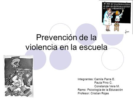 Prevención de la violencia en la escuela