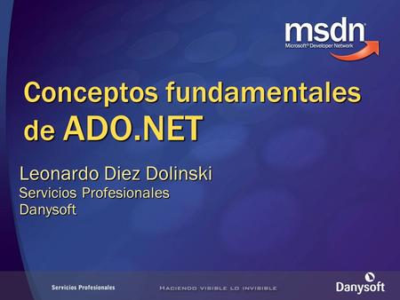 Conceptos fundamentales de ADO.NET