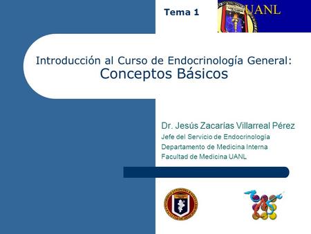 Introducción al Curso de Endocrinología General: Conceptos Básicos