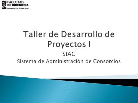 Taller de Desarrollo de Proyectos I