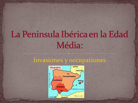 La Peninsula Ibérica en la Edad Média:
