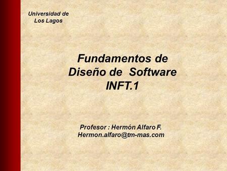 Fundamentos de Diseño de Software INFT.1