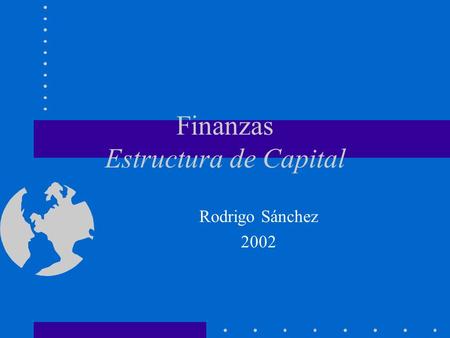 Finanzas Estructura de Capital
