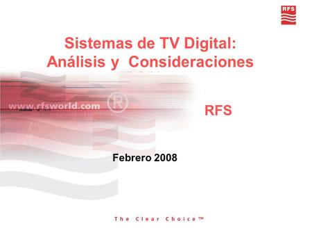 Sistemas de TV Digital: Análisis y Consideraciones