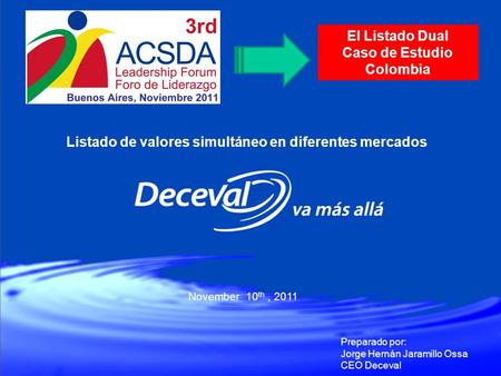 El Listado Dual Caso de Estudio Colombia
