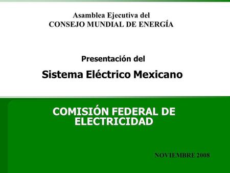 COMISIÓN FEDERAL DE ELECTRICIDAD