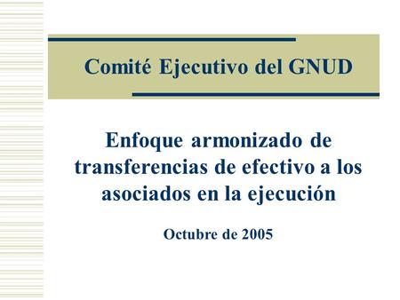 Comité Ejecutivo del GNUD