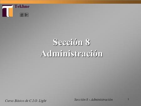 Sección 8 Administración