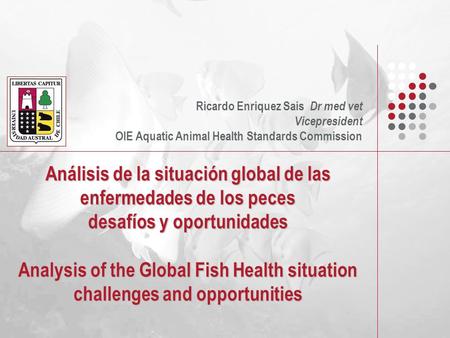 Análisis de la situación global de las enfermedades de los peces