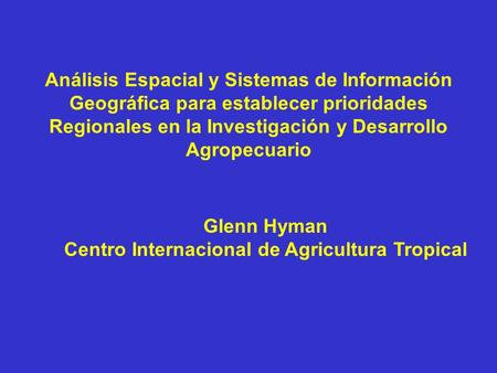 Centro Internacional de Agricultura Tropical